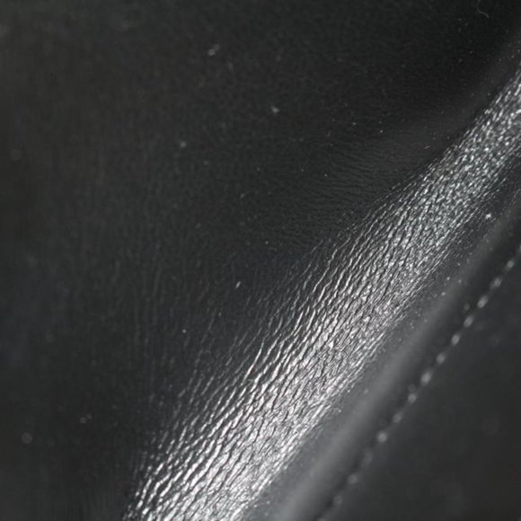 Balenciaga Black Leather Classic Logo Wallet on Chain Gold Chain 48ba624s - Picture 11 of 12